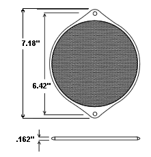 FFM 162 Round 162mm Aluminum Fan Filters